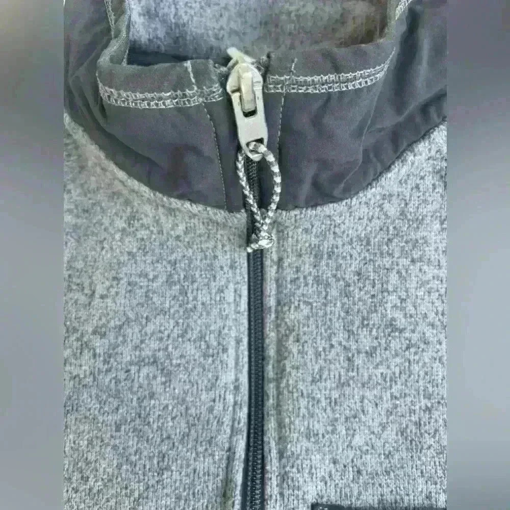 The North Face Gordon Lyons Men’s 1/4 Quarter Zip Knit Woven Sweater Gray S - Picture 8 of 15